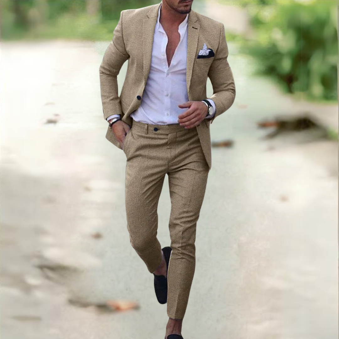 Simone - Traje elegante para hombre (chaqueta + pantalón)