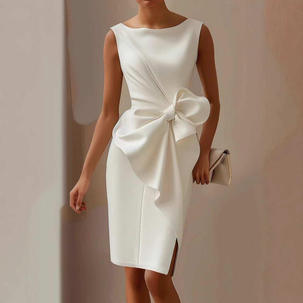 Athena - Elegante vestido con pajarita