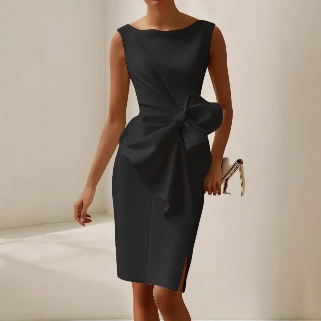 Athena - Elegante vestido con pajarita