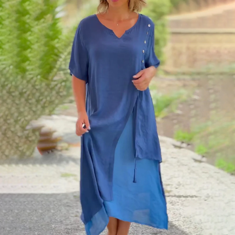 Elisa - Vestido largo cómodo y elegante