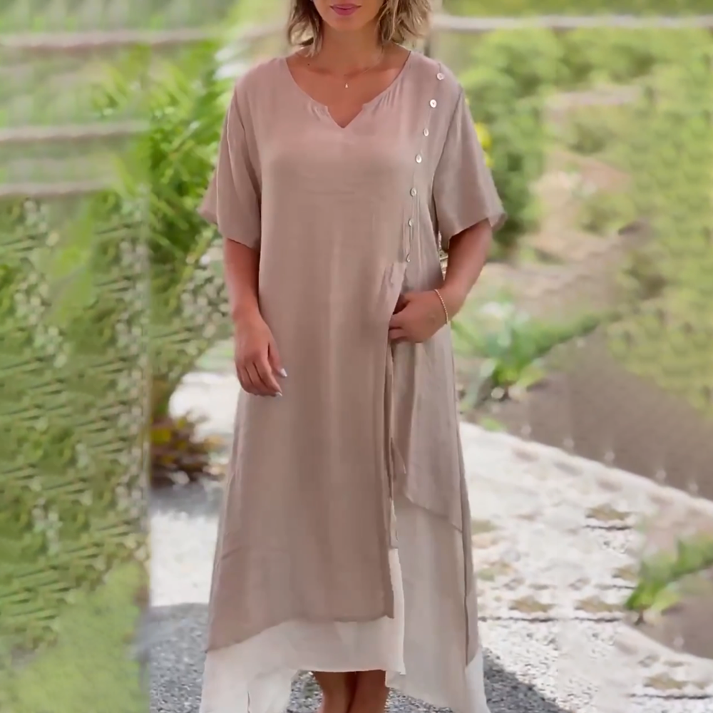 Elisa - Vestido largo cómodo y elegante