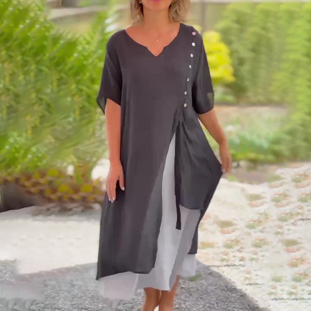 Elisa - Vestido largo cómodo y elegante