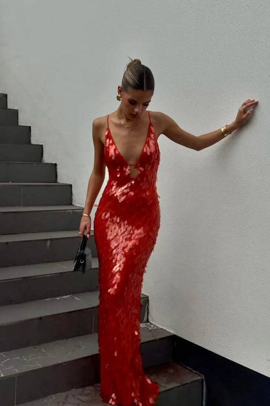 Kailani - Vestido Largo Maxi con Lentejuelas
