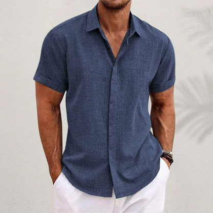 Aleandro - Camisa clásica de lino