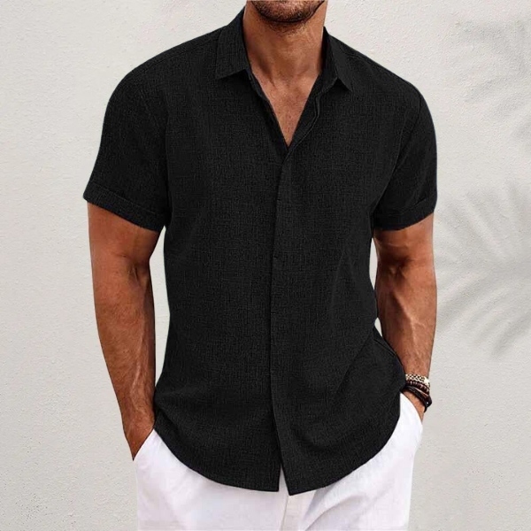Aleandro - Camisa clásica de lino