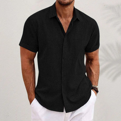Aleandro - Camisa clásica de lino