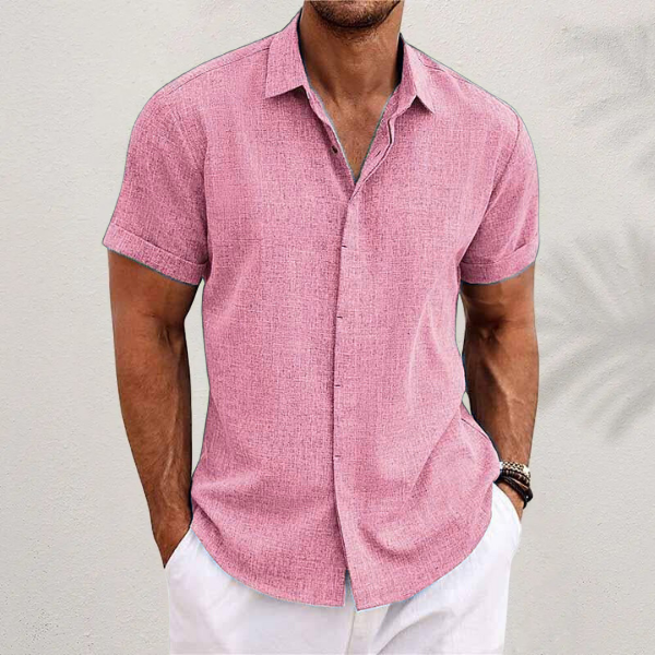 Aleandro - Camisa clásica de lino