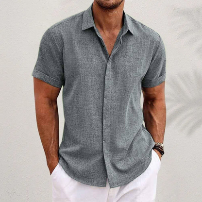 Aleandro - Camisa clásica de lino