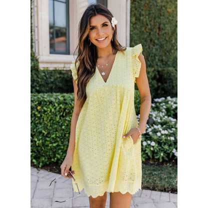 Brisa - Bolsillos integrados y vestido corto