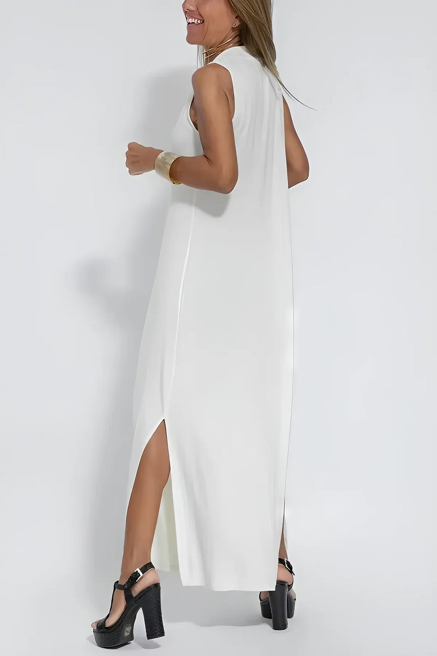 Ava | Elegante vestido largo + cárdigan a juego de REGALO