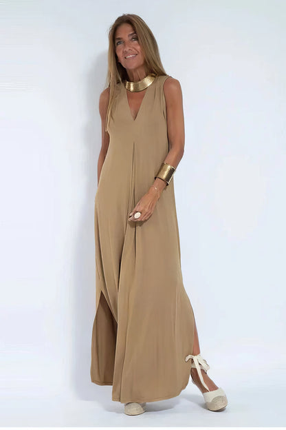 Ava | Elegante vestido largo + cárdigan a juego de REGALO